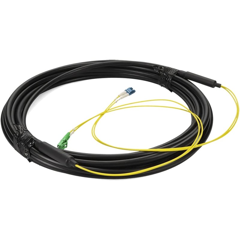 AddOn 5m LC to LC Black OS2 Simplex OFNR (Riser-Rated) SMF Fiber Outdoor Patch Cable - Thumbnail 3