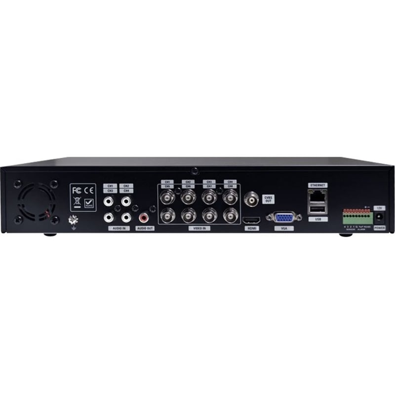 Speco 4 Channel High Megapixel HD-TVI DVR - 10 TB HDD - Thumbnail 2