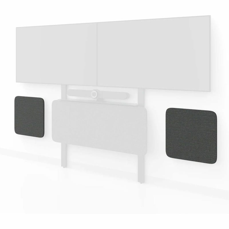 HECKLER ADA PANEL PAIR 24X24 BLACK GREY