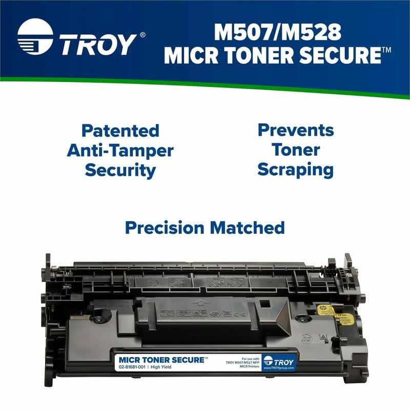 TROY M507/M528EMFP MICR TONER SECURE HY CARTRIDGE - Thumbnail 2