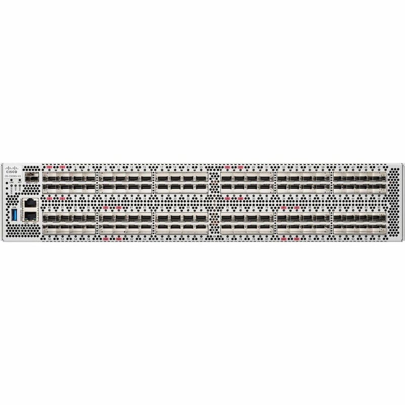 Cisco MDS 9396V 64G 2RU FC Switch, w/ 48 Active Ports, 3 Fans, 2 PSUs, Exhaust - Thumbnail 2