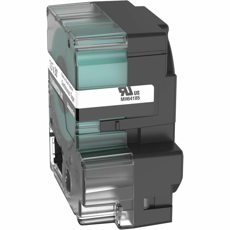 Panduit PXE T150X000YKM-BK MP Printer Cont. Tape, Safety & ID, Polyest, Blk/Clr, 1.5" W - Thumbnail 2