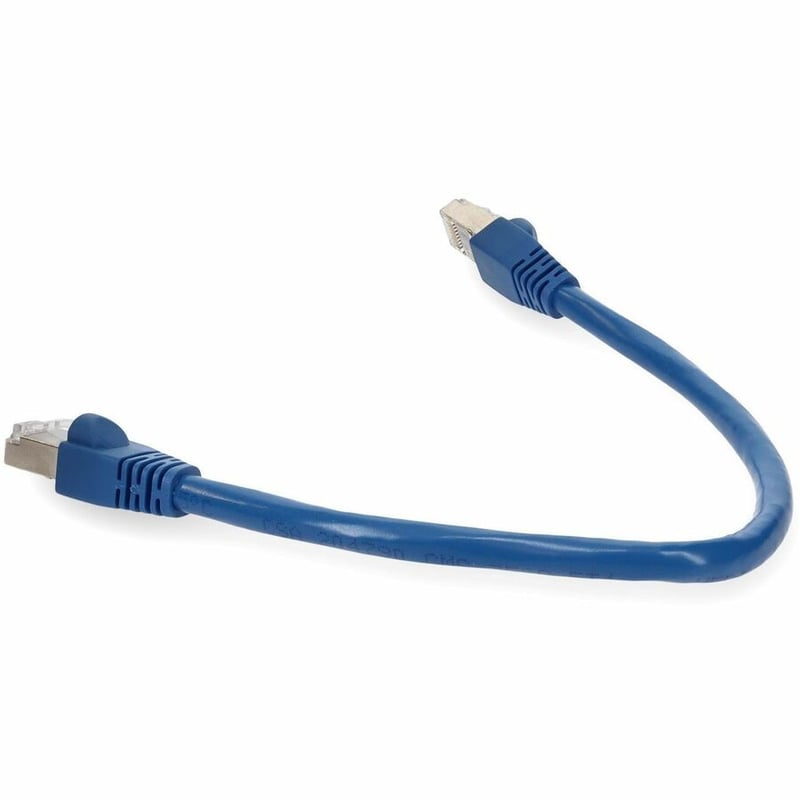 AddOn 5ft Blue CAT 6A Shielded PVC Ethernet Cable Snagless Easy Clear Boot RJ-45 M/M - Thumbnail 3