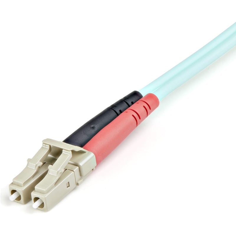 StarTech.com 1m Fiber Optic Cable - 10 Gb Aqua - Multimode Duplex 50/125 - LSZH - LC/LC - OM3 - LC to LC Fiber Patch Cable - Thumbnail 2