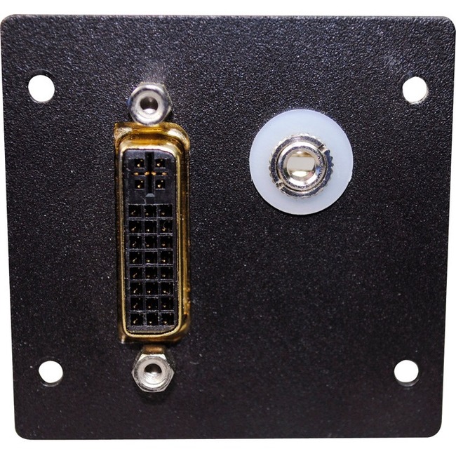 Wiremold DVI F/F Barrel with 3.5mm Stereo with Solder Tabs - Thumbnail 1