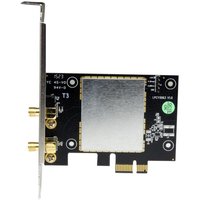 StarTech.com AC600 Wireless-AC Network Adapter - 802.11ac, PCI Express - Dual Band 2.4GHz and 5GHz Wireless Network Card - Thumbnail 3