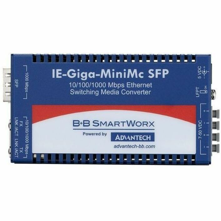 MINI HARDENED MEDIA CONVERTER 1000MBPS LFPT SFP - Thumbnail 4