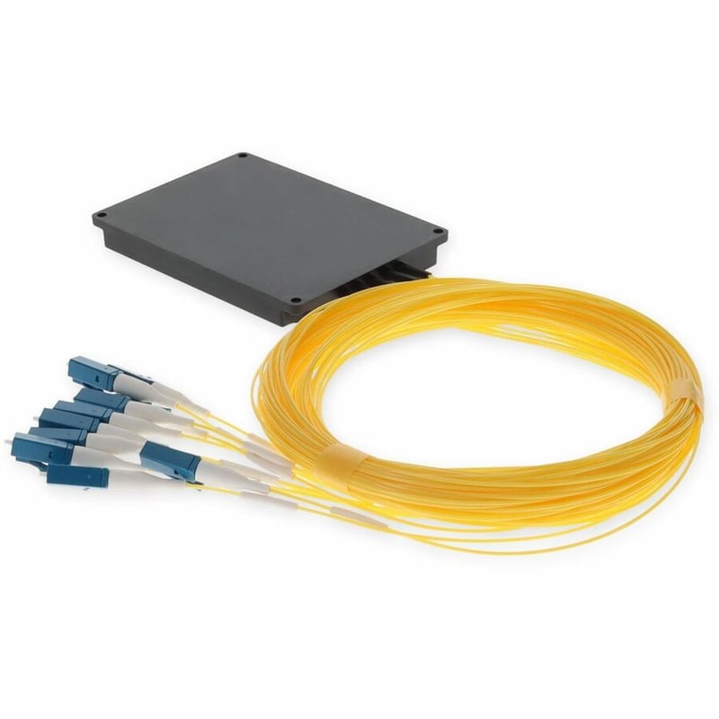 AddOn 2 Channel Compact DWDM MUX and DEMUX (Duplex), ITU 100GHz, Channels 21-22 with Express Port, Monitor Port, Pigtail, and UPC/LC Connectors - Thumbnail 3