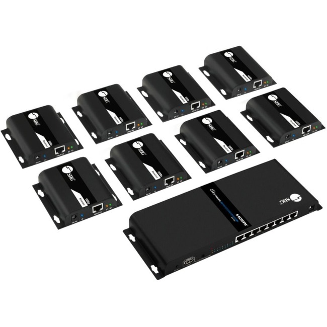 SIIG 1x8 1080p HDMI Splitter HDbitT over IP Extender Kit - 120m - Thumbnail 1
