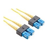 25 METER SC-SC SINGLEMODE FIBER OPTIC CABLE, YELLOW, OFNR, 9/125 FIBER, SINGLE-M