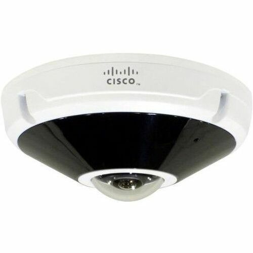 Cisco 8070 12 Megapixel Indoor/Outdoor Network Camera - Color, Monochrome - Fisheye - Black, White - Thumbnail 1