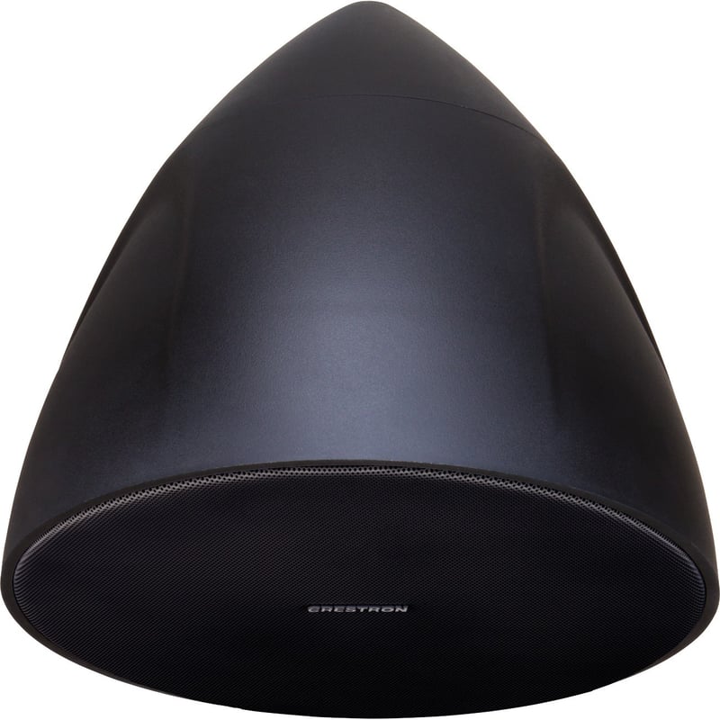 Crestron Saros PD6T-B-T-EACH 2-way Outdoor Ceiling Mountable, Pendant Mount Speaker - 125 W RMS - Black Textured - TAA Compliant - Thumbnail 1