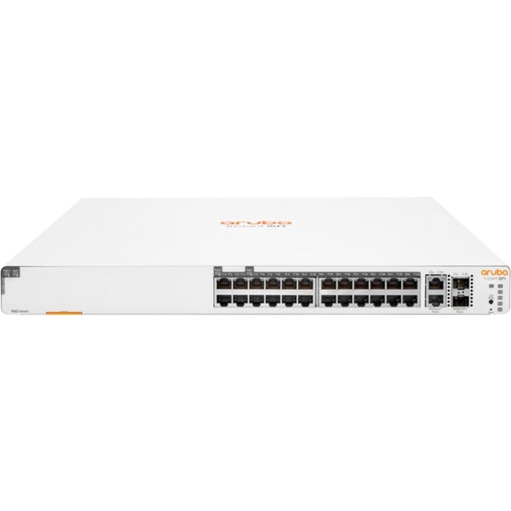 Aruba Instant On 1960 24G 20p Class4 4p Class6 PoE 2XGT 2SFP+ 370W Switch - Thumbnail 2
