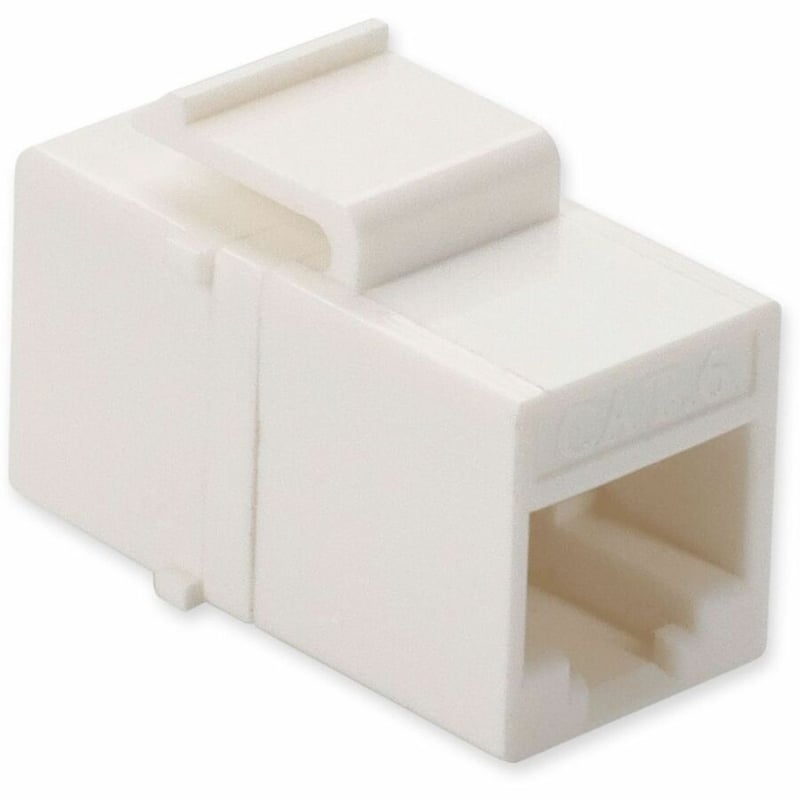 RJ-45 F/F CONNECTOR CAT6 RJ-45 WHITE INLINE COUPLER - Thumbnail 3