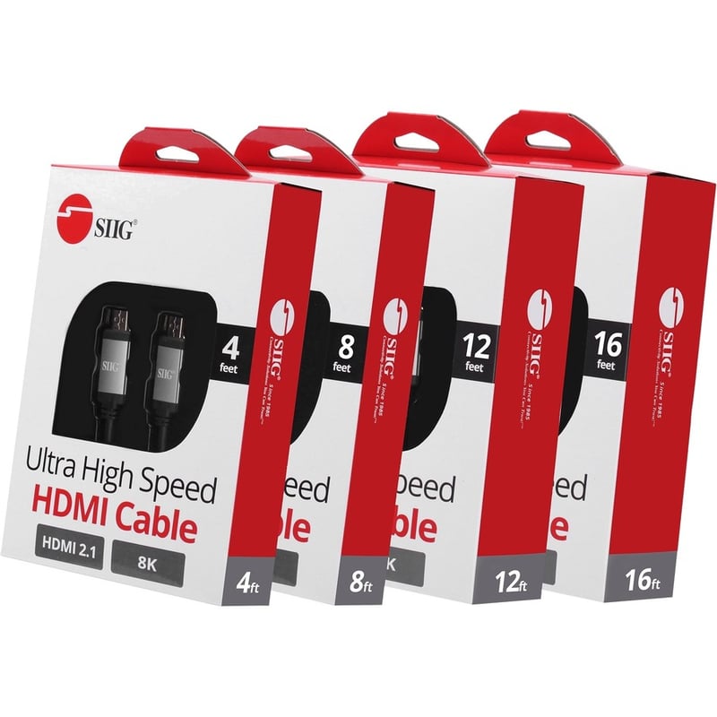 SIIG Ultra High Speed HDMI Cable - 12ft - Thumbnail 4