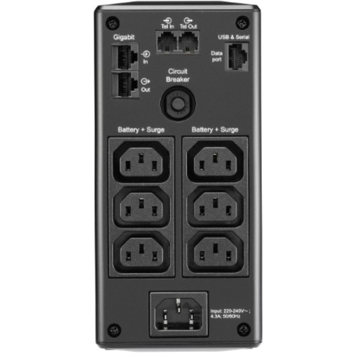 APC by Schneider Electric Back-UPS Pro BR650MI 650VA Tower UPS - Thumbnail 3