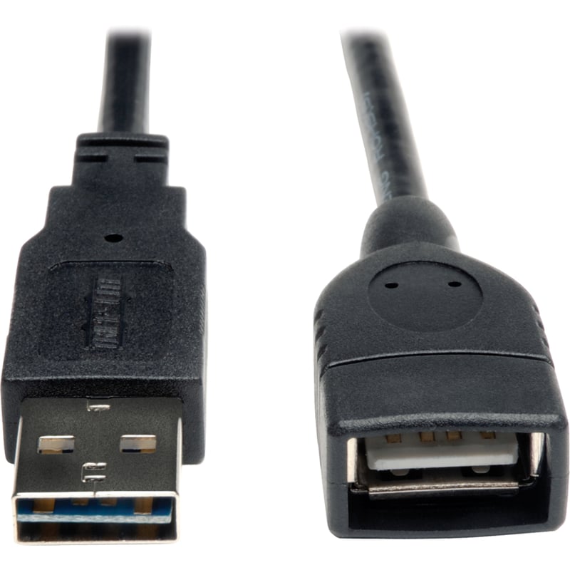 Eaton Tripp Lite Series Universal Reversible USB 2.0 Extension Cable (Reversible A to A M/F), 1 ft. (0.31 m) - Thumbnail 1