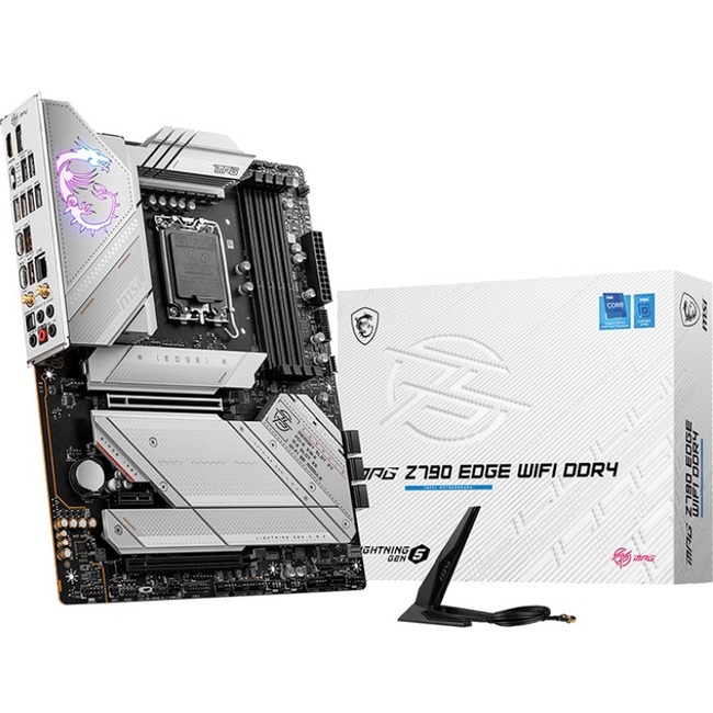 MSI MPG Z790 EDGE WIFI DDR4 Gaming Desktop Motherboard - Intel Z790 Chipset - Socket LGA-1700 - ATX - Thumbnail 1