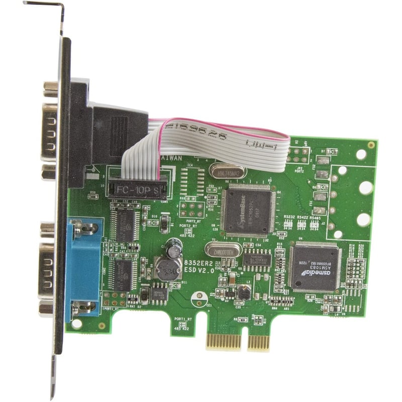 StarTech.com PCI Express Serial Card " 2 port " Dual Channel 16C1050 UART " Serial Port PCIe Card " Serial Expansion Card - Thumbnail 2