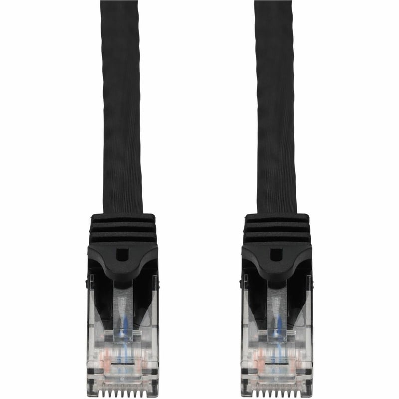 AddOn 2ft Black CAT 6A PVC Ethernet Cable Snagless Easy Boot RJ-45 M/M - Thumbnail 1