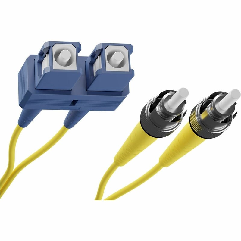 15 METER SC-ST SINGLEMODE FIBER OPTIC CABLE, YELLOW, OFNR, 9/125 FIBER, SINGLE-M - Thumbnail 2