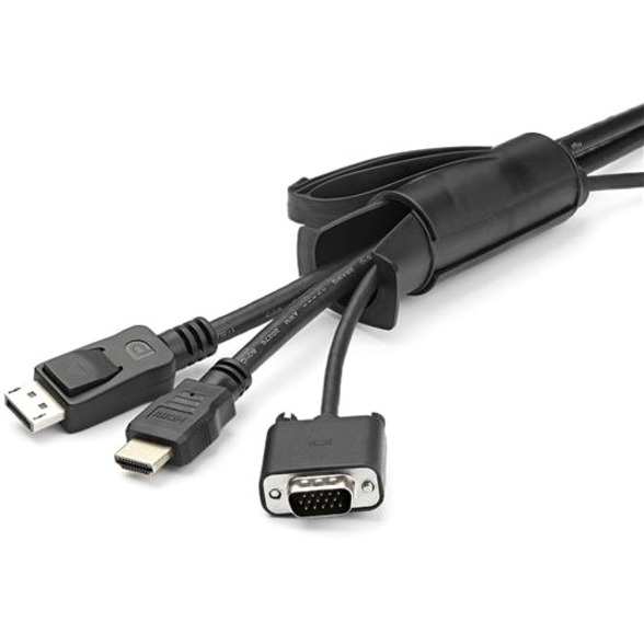 StarTech.com 2.5m / 8.2ft Cable Management Sleeve - Spiral - 45mm/1.8" Diameter - W/ Cable Loading Tool - Expandable Coiled Cord Organizer - Thumbnail 5