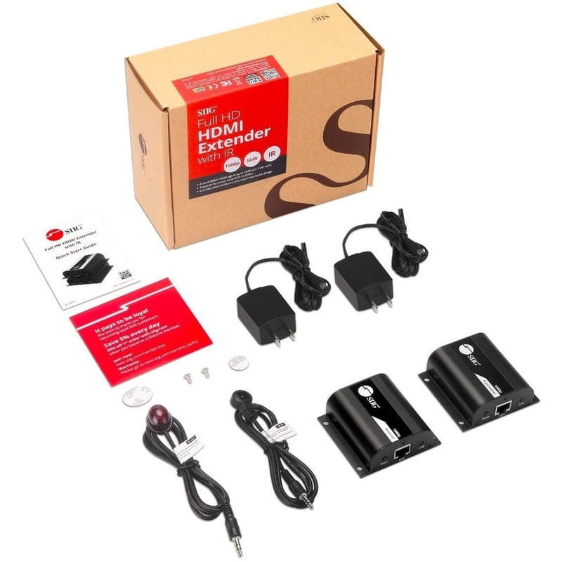 SIIG Full HD HDMI Extender with IR - 164ft Over Cat5e/6 - Thumbnail 4