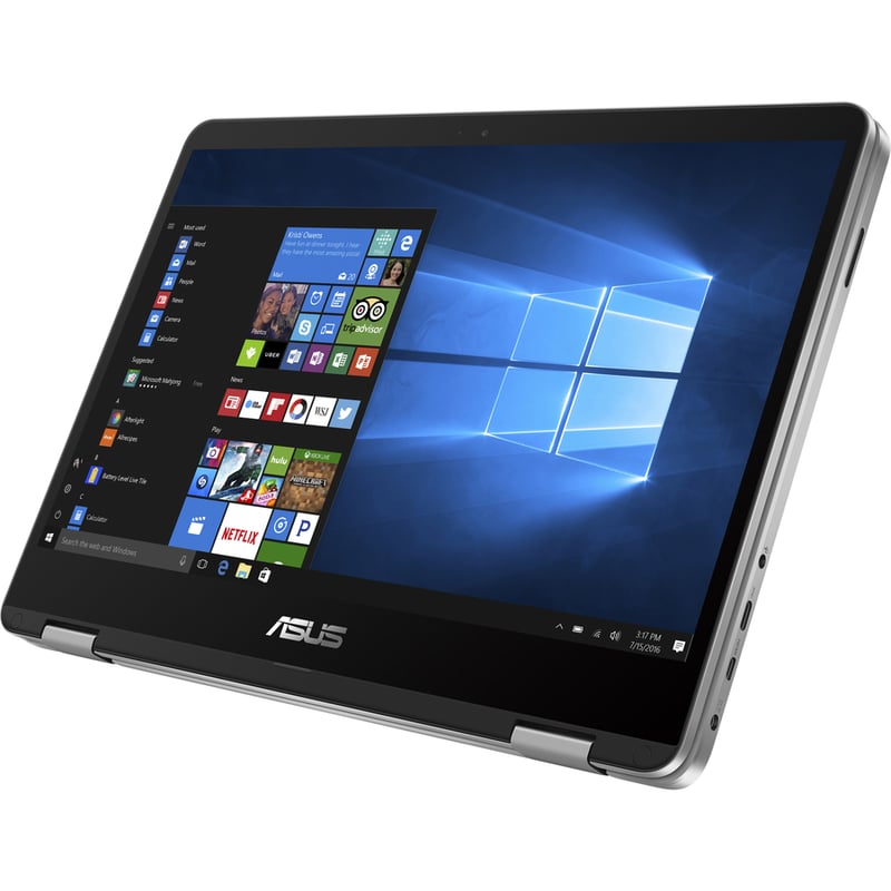 Asus VivoBook Flip 14 TP401 TP401CA-DHM4T 14" Touchscreen Convertible Notebook - Intel Core M 7th Gen m3-7Y30 - 4 GB - 64 GB Flash Memory - Thumbnail 3