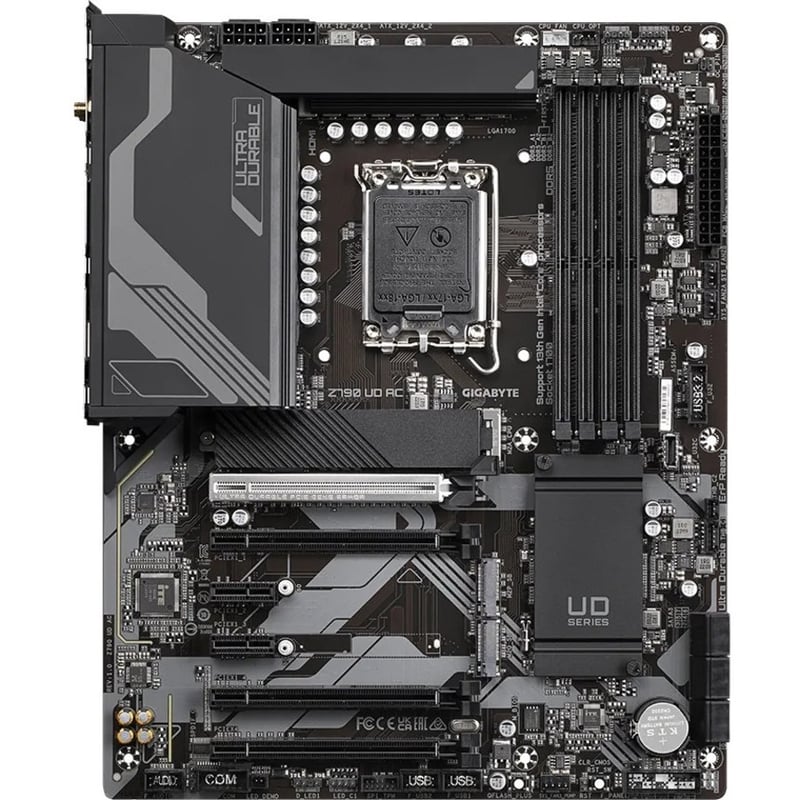 Gigabyte Z790 UD AC Gaming Desktop Motherboard - Intel Z790 Chipset - Socket LGA-1700 - ATX - Thumbnail 1