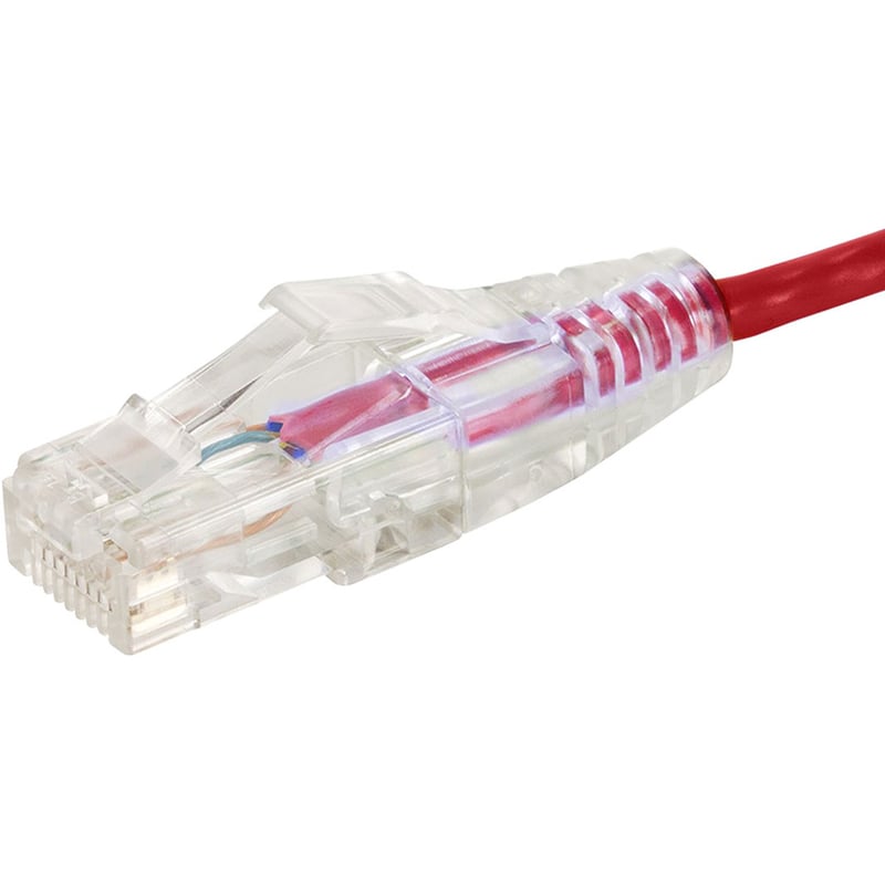 SLIMRUN CAT6 UTP CABLE-1FT RED - Thumbnail 2