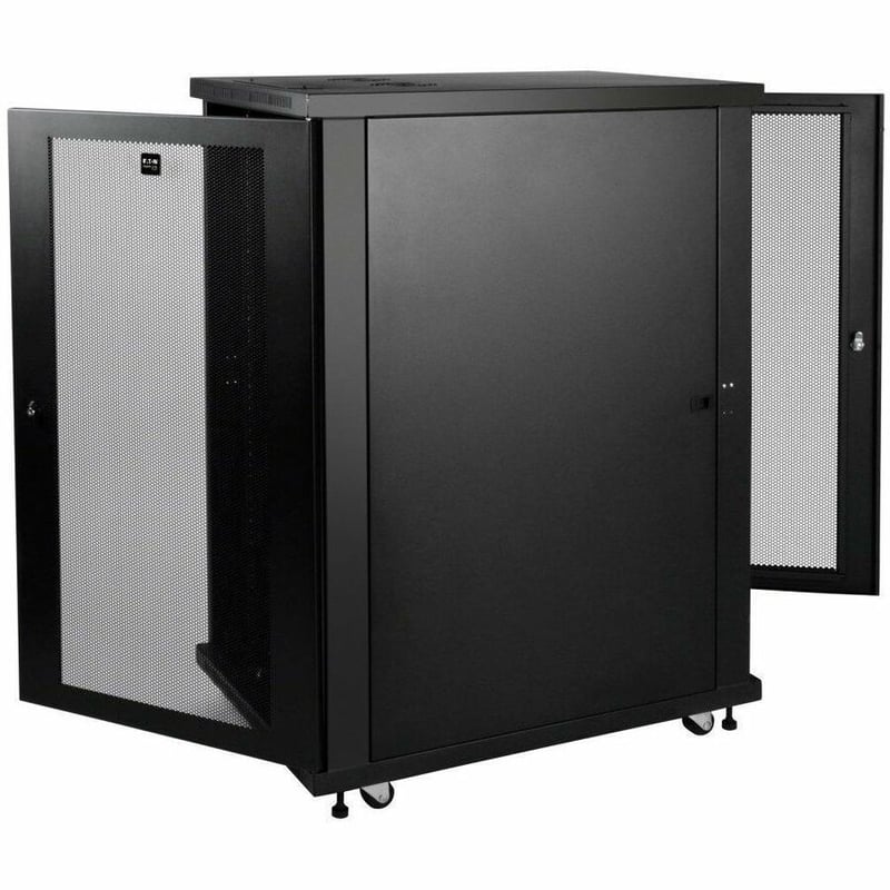 Tripp Lite by Eaton 24U Rack Enclosure Server Cabinet 33" Deep w/ Doors & Sides - Thumbnail 2