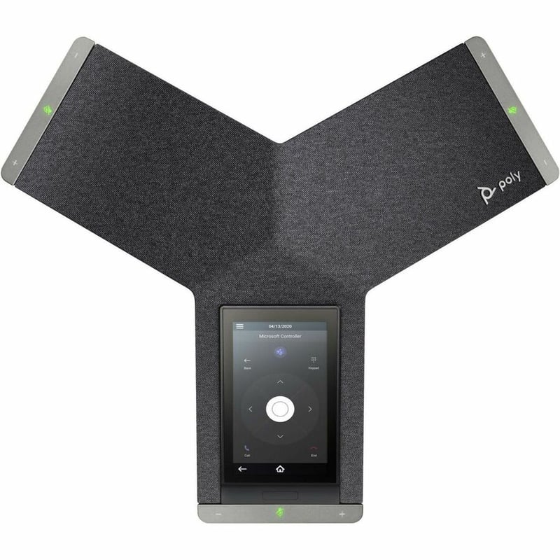 Poly Trio C60 IP Conference Station - Corded/Cordless - Wi-Fi, Bluetooth - Tabletop - Black - TAA Compliant - Thumbnail 5