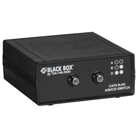 Black Box 3-to-1 CAT6 10-GbE Manual Switch (ABCD) - Thumbnail 3