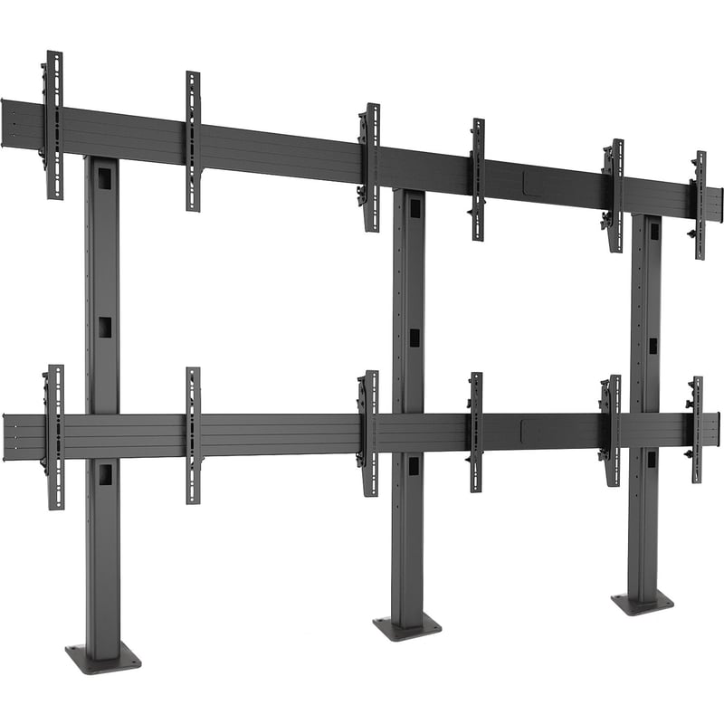 Chief FUSION 3 x 2 Micro-Adjustable Large Bolt-Down Freestanding Video Wall - Thumbnail 1