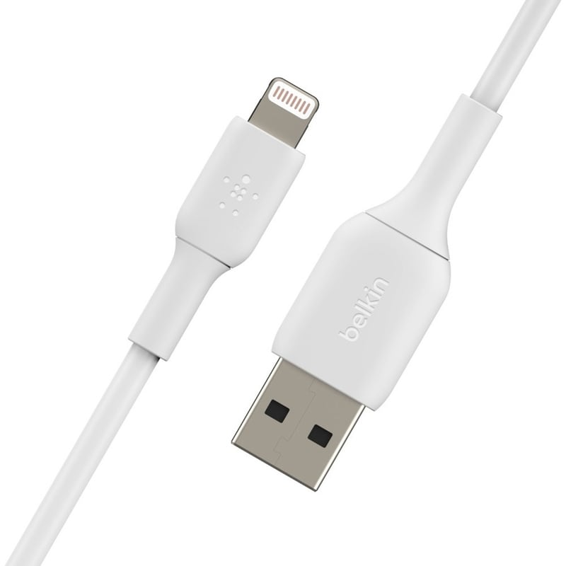 Belkin BoostCharge Lightning to USB-A Cable (15cm / 6in, White) - Thumbnail 4