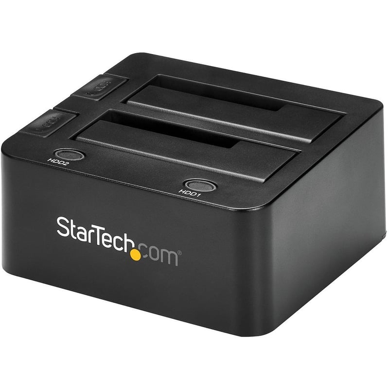 StarTech.com Dual-Bay USB 3.0 to SATA Hard Drive Docking Station, 2.5/3.5" SATA I/II/III, SSD/HDD Dock, USB Hard Drive Bay, Top-Loading - Thumbnail 2