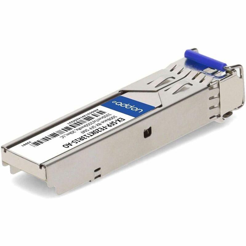 AddOn Juniper Networks® EX-SFP-FE20KT13R15 Compatible TAA 100Base-BX SFP Transceiver (SMF, 1310nmTx/1550nmRx, 20km, LC) - Thumbnail 5