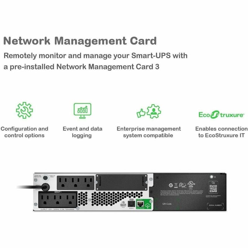 APC by Schneider Electric Smart-UPS, Lithium-Ion, 2200VA, 120V with SmartConnect Port and Network Card - Thumbnail 5