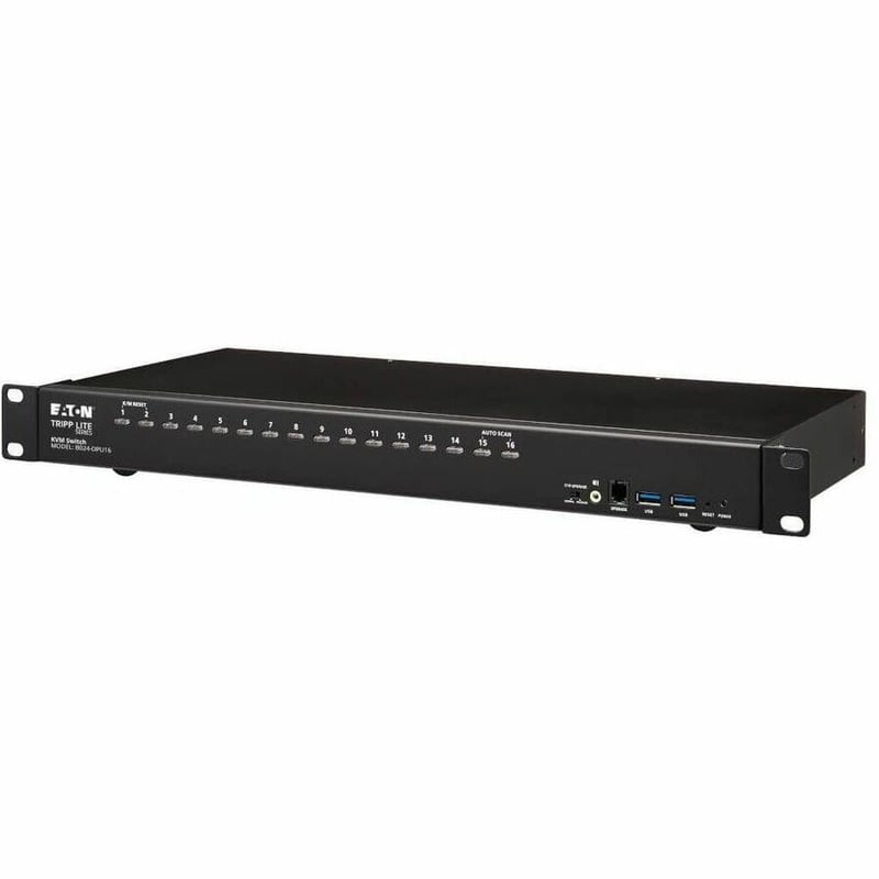 Tripp Lite by Eaton 16-Port DisplayPort/USB KVM Switch with Audio/Video and USB Peripheral Sharing 4K 60 Hz 1U Rack-Mount - Thumbnail 4