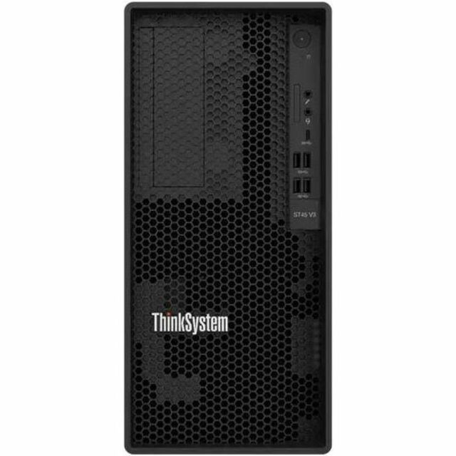 Lenovo ThinkSystem ST45 V3 7DH5A01GNA Tower Server - 1 x AMD EPYC 4244P 3.80 GHz - 16 GB RAM - Serial ATA/600 Controller - Thumbnail 4