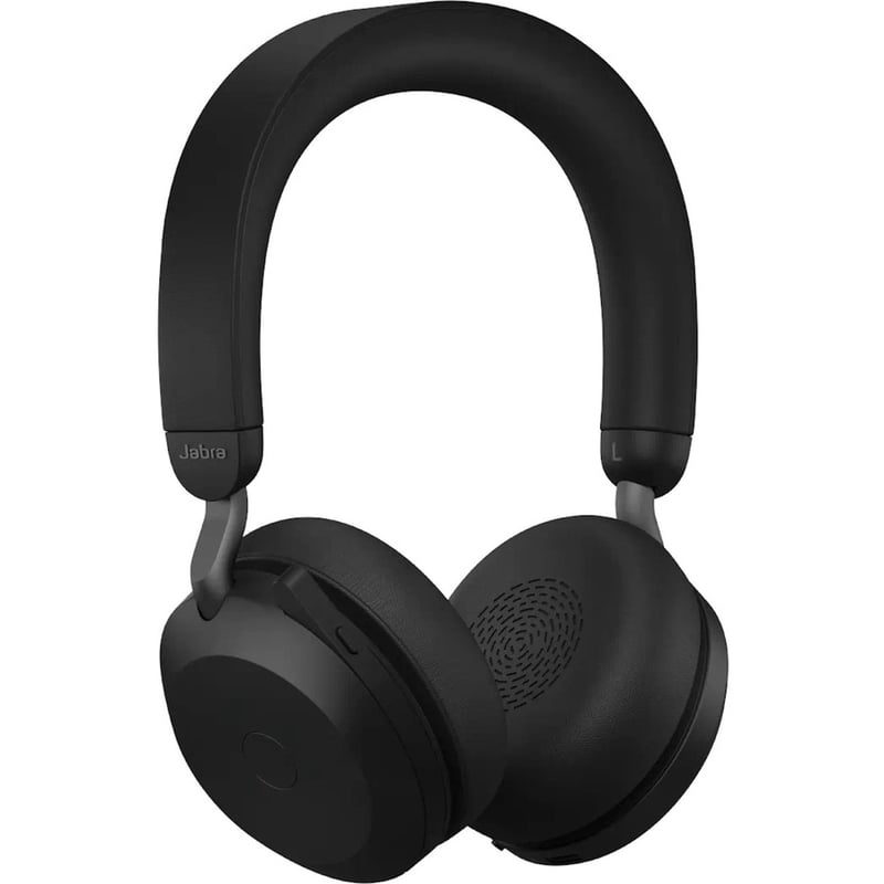 Jabra Evolve2 75 Wireless On-ear Stereo Headset - USB-C - For MS Teams - Black - Binaural - Ear-cup - 3000 cm - Bluetooth - 20 Hz to 20 kHz - MEMS Technology Microphone - Noise Cancelling - Thumbnail 5