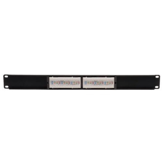 Tripp Lite by Eaton 12-Port Cat6 Cat5 Patch Panel 568B 110 Punch Down Rackmount RJ45 1URM TAA - Thumbnail 2
