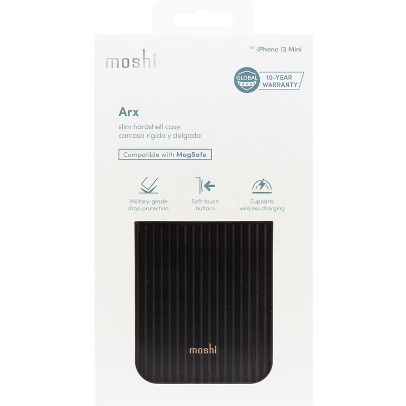 Moshi Arx Slim Hardshell Case Mirage Black for iPhone 13 mini - Thumbnail 2