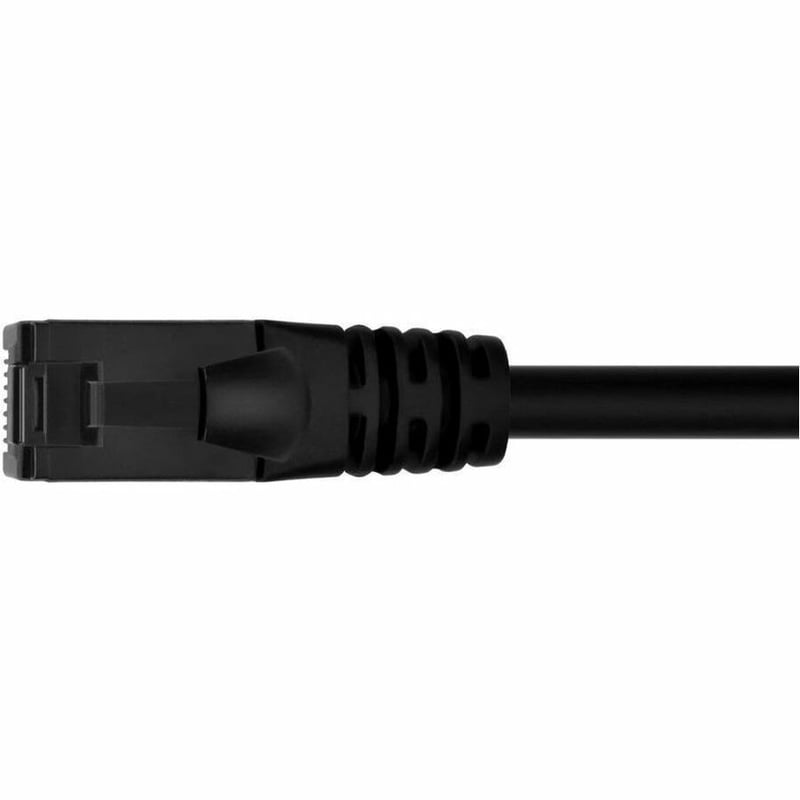 MONOPRICE CAT6A 7FT BLACK FLEXIBLE TPE PATCH CABLE_ UTP_ 24AWG_ 500MHZ_ PURE BAR - Thumbnail 4