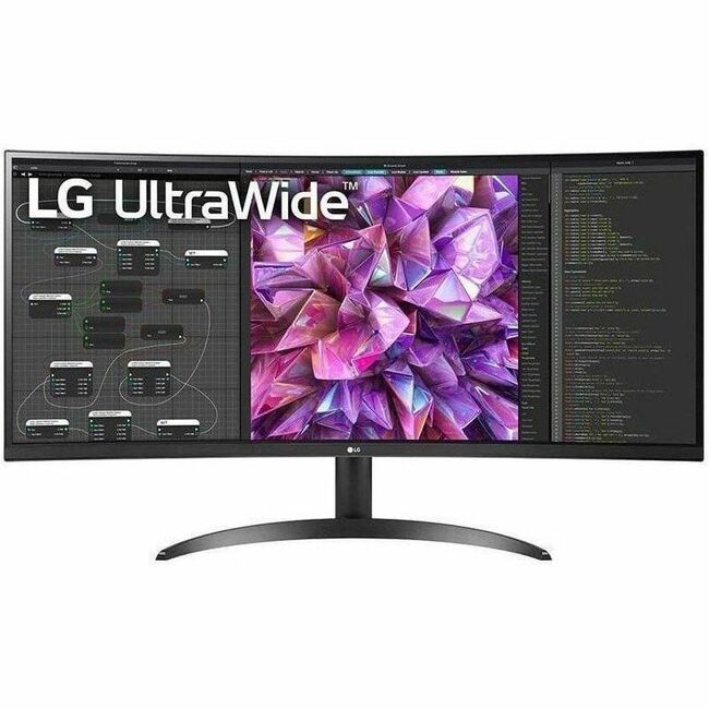 LG 34BQ60QC-B 34" Class UW-QHD Curved Screen LCD Monitor - 21:9 - Thumbnail 1