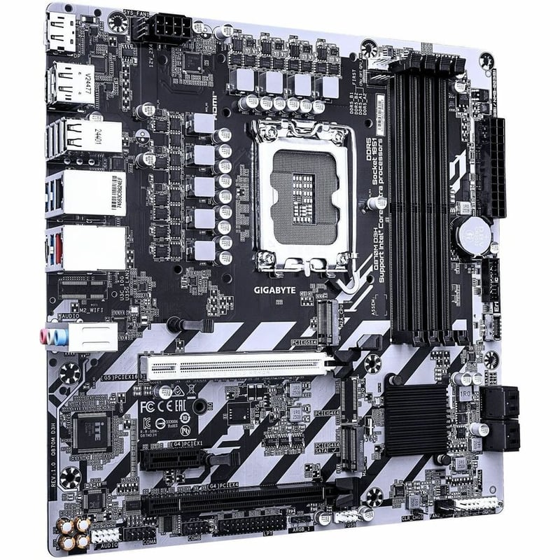 GIGABYTE Q870M D3H 4+1+2 DUAL 2.5G + GBE LAN LGA1851 - Thumbnail 2