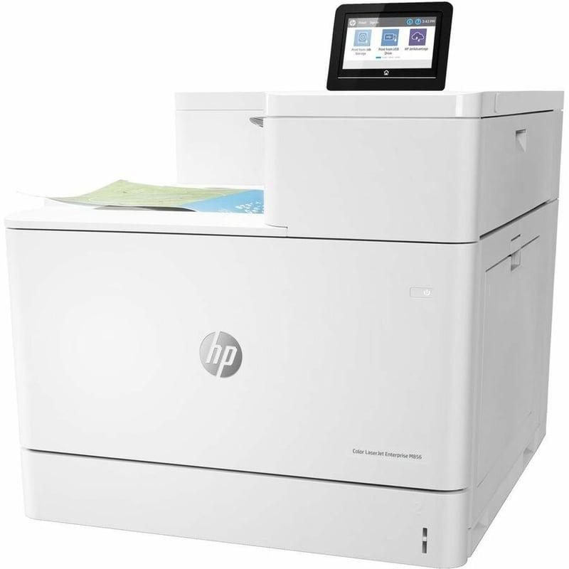 HP M856 M856dn Desktop Laser Printer - Color - Thumbnail 4