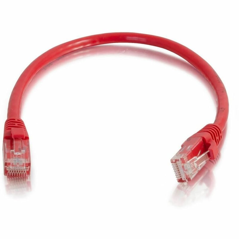 Quiktron Q-Series Patch Cords, CAT5E, Booted, Red, 20 FT - Thumbnail 3