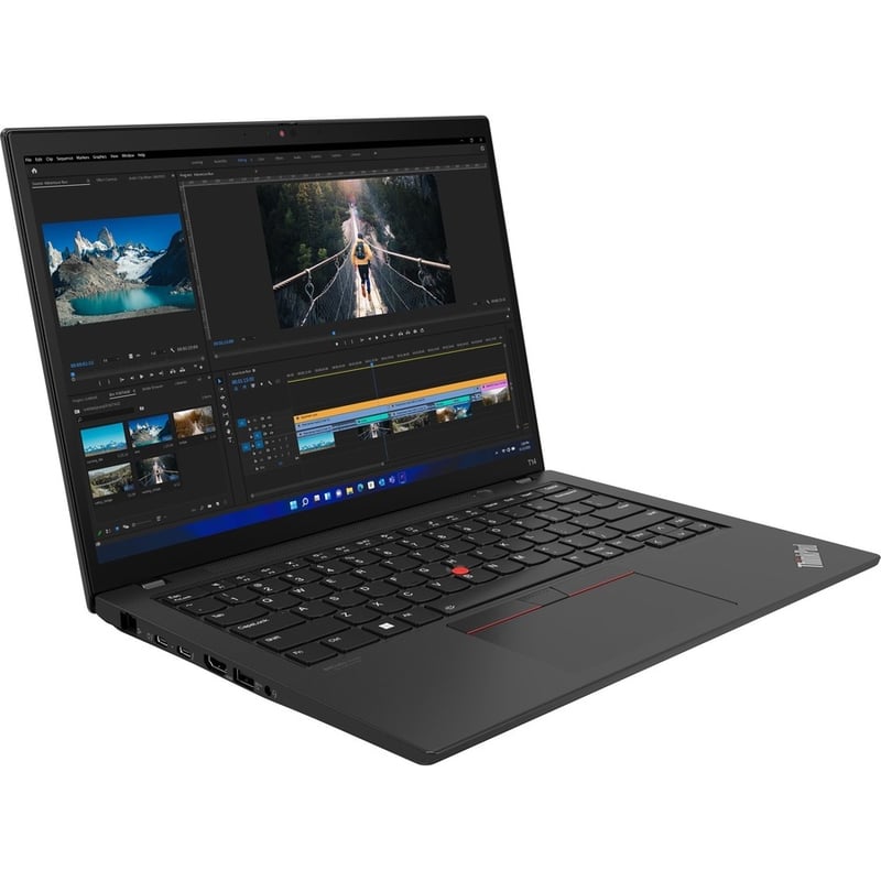 Lenovo ThinkPad T14 Gen 3 21AHA0G0US 14" Notebook - 2.2K - 2240 x 1400 - Intel Core i7 12th Gen i7-1270P Dodeca-core (12 Core) 2.20 GHz - 16 GB Total RAM - 8 GB On-board Memory - 512 GB SSD - Thunder Black - Thumbnail 5