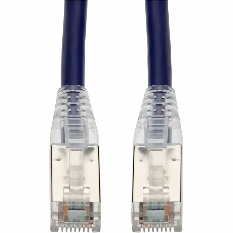 AddOn 2ft Purple CAT 6 Shielded PVC Ethernet Cable Snagless Easy Clear Boot TAA RJ-45 M/M - Thumbnail 1